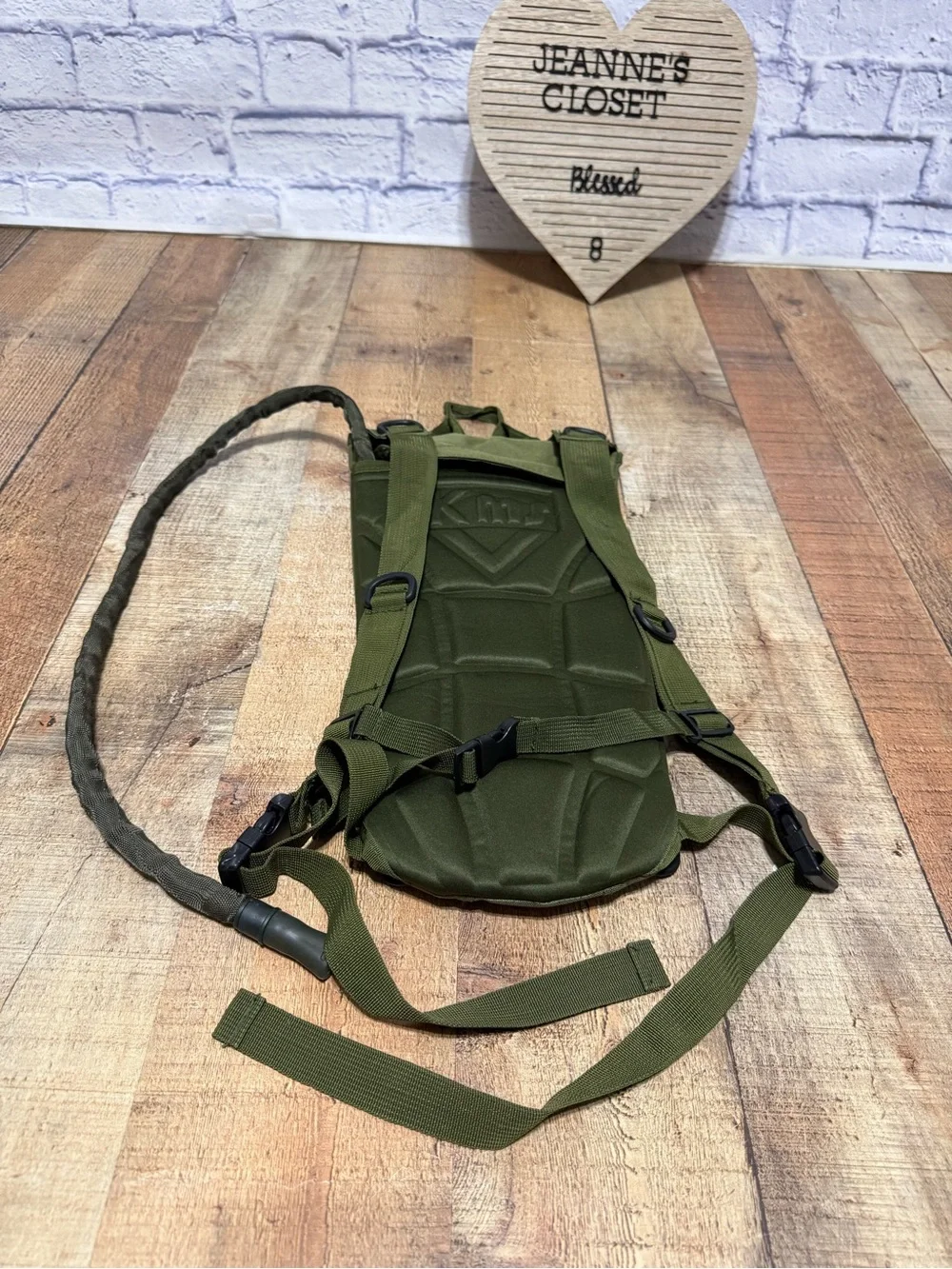 KMS Camo Hydration Carrier Water Bag Backpack Green Hiking Survival Gear